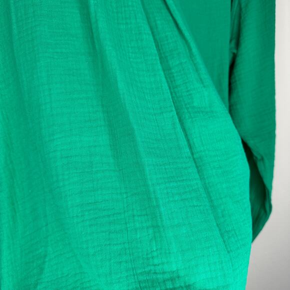 NWOT Amazon Two Piece Long Sleeve Button Down Shirt and Shorts Matching Set Lg - Picture 8 of 16